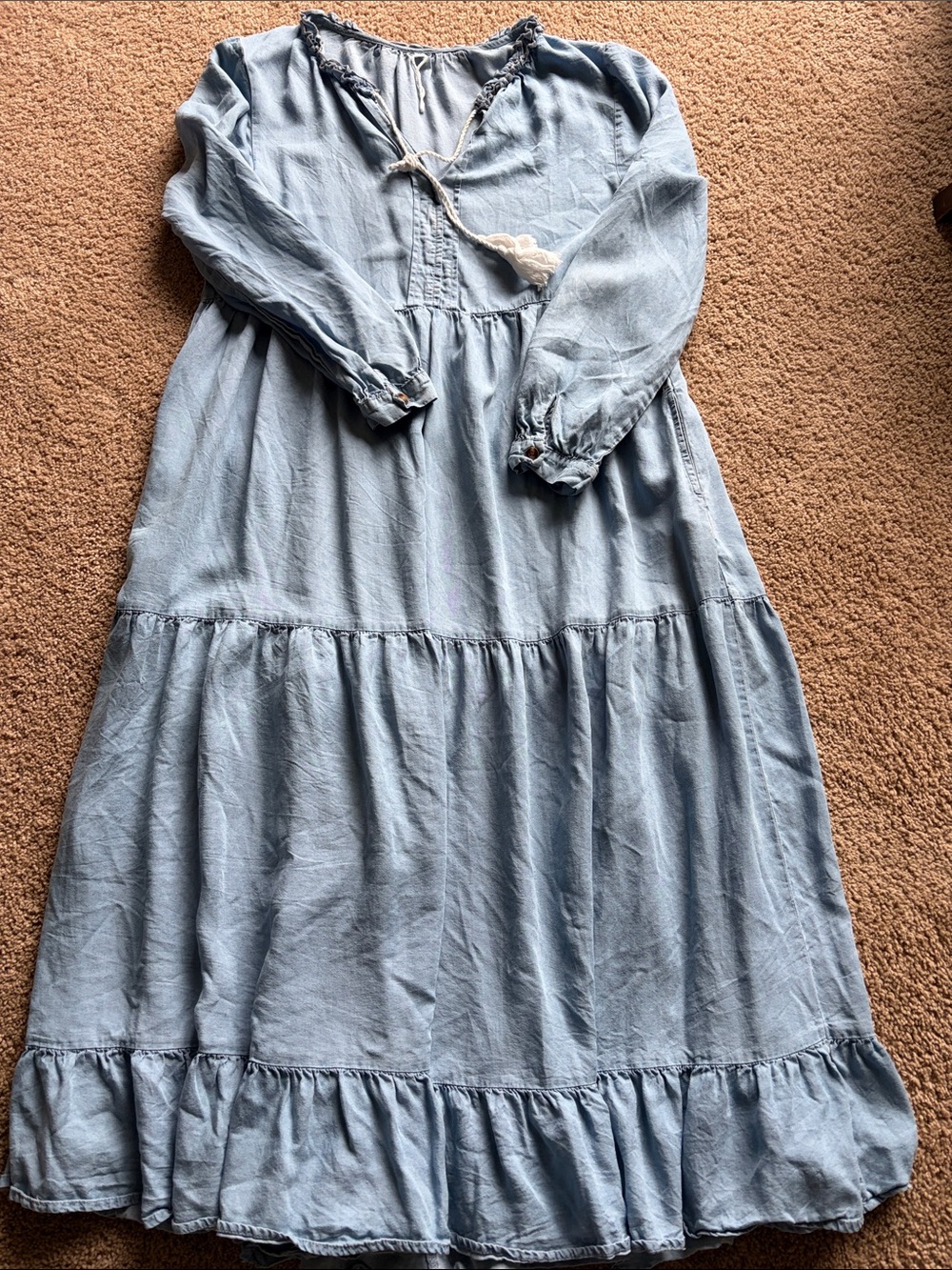 Chambray Maxi Dress
